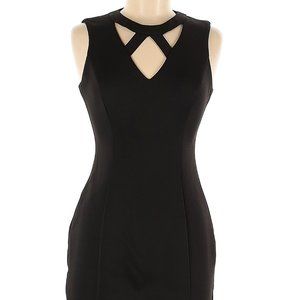 GUESS Size 8 Black Criss-Cross Cocktail Dress